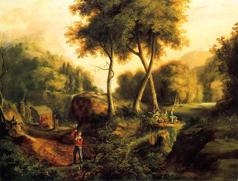 Thomas Cole Landscape1825 Norge oil painting art